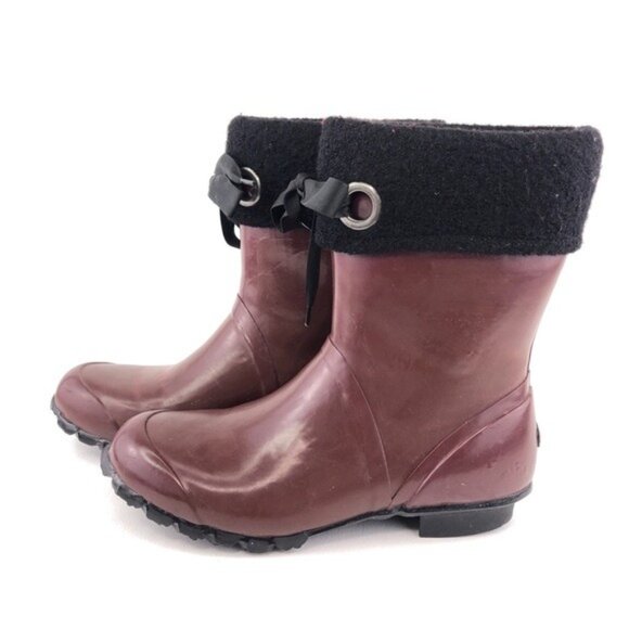 Bogs Becca Solids Waterproof Rubber Rain Boots 10 - Picture 2 of 13